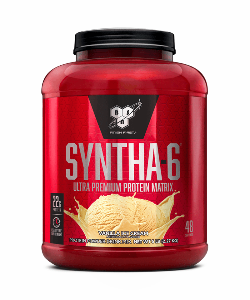 BSN Syntha-6 Ultra Premium Protein Matrix 2.26kg – комплексен протеински матрикс со повеќе изворни протеини, идеален за раст и одржување на мускулна маса и долго опоравување