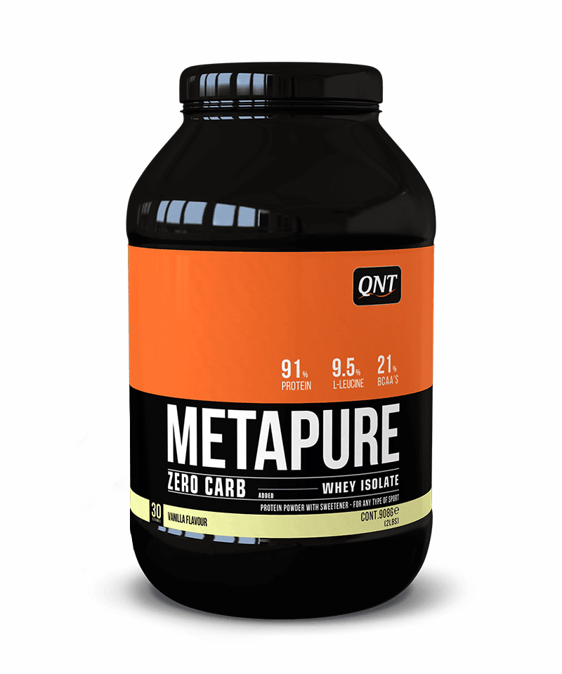 Пакување од QNT Metapure Whey Protein Isolate од 908g
