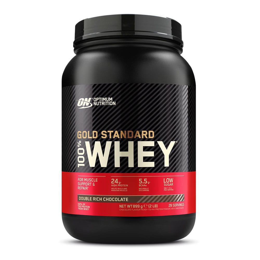 Кутија од Optimum Nutrition Gold Standard 100% Whey протеин од 907g