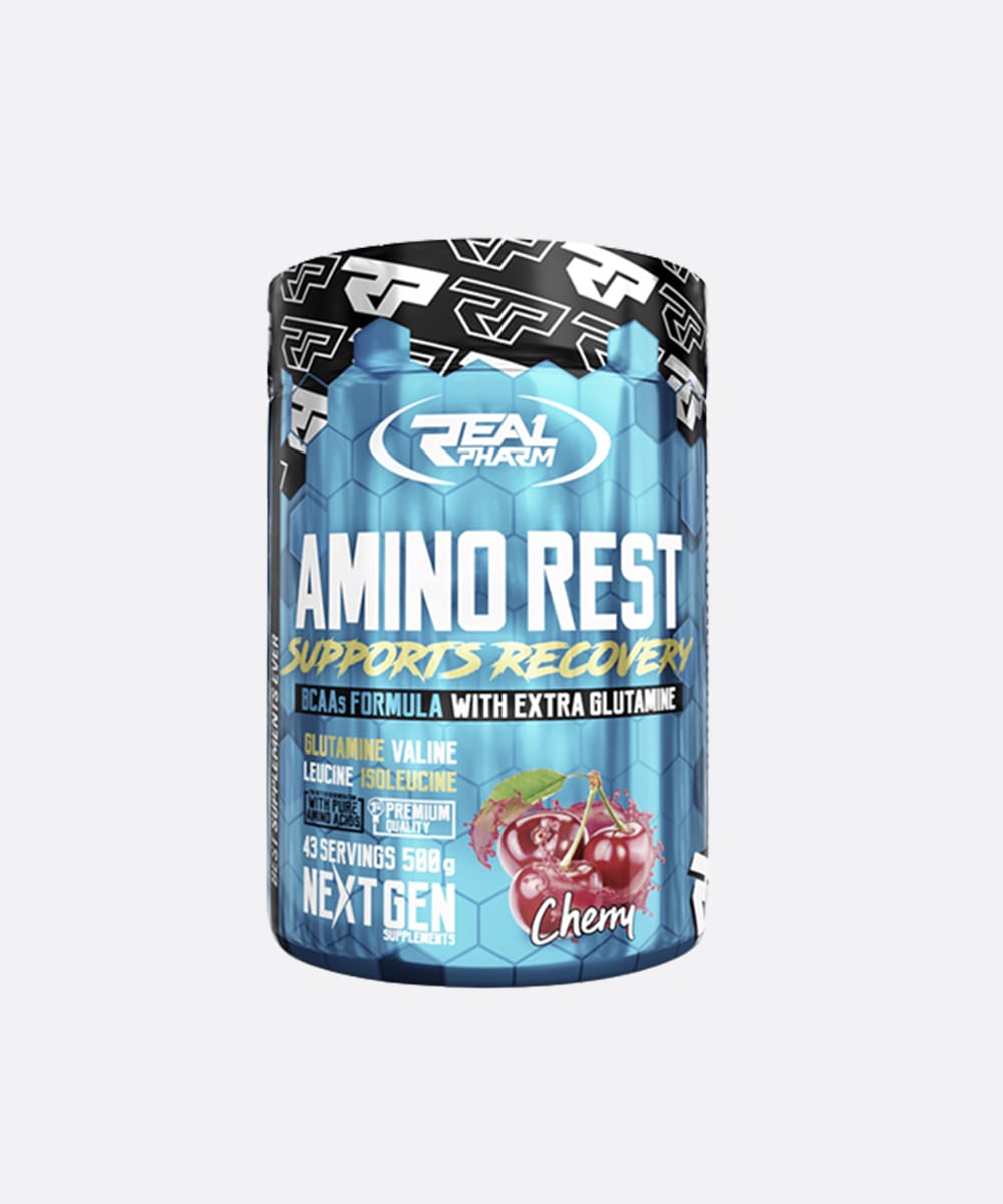 Пакување од REAL PHARM AMINO REST 1+1 - 500G+500G