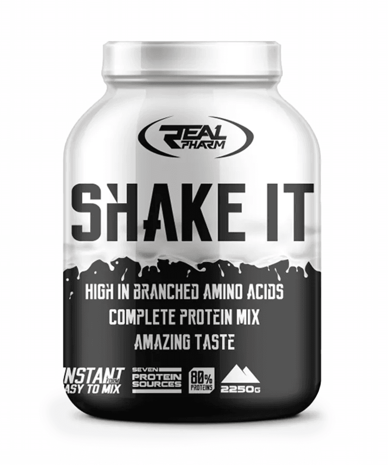 Пакување од Real Pharm Shake It Whey Protein Mix од 2250g