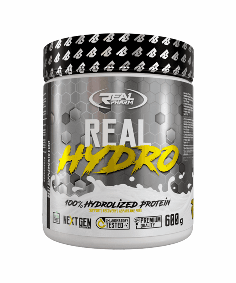 Пакување од Real Pharm 100% Hydrolized Protein од 600g