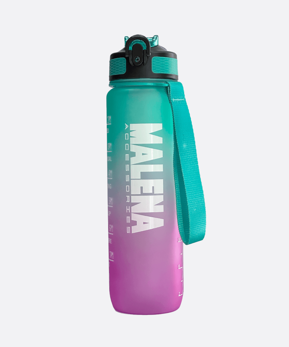 Пакување од 1101-1 Malena Water Bottle 1l - Green And Pink