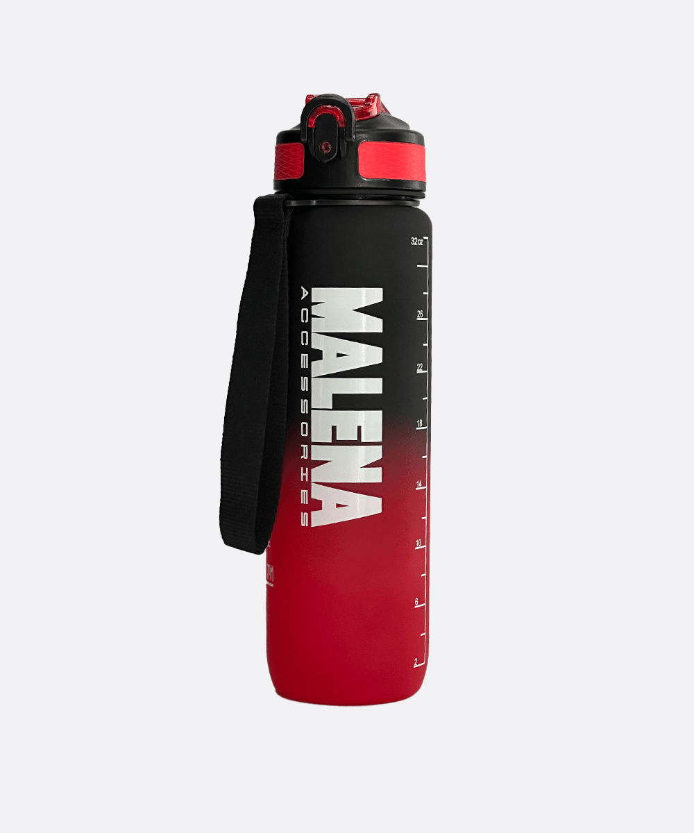 Пакување од 1101-1 Malena Water Bottle 1l - Black And Red