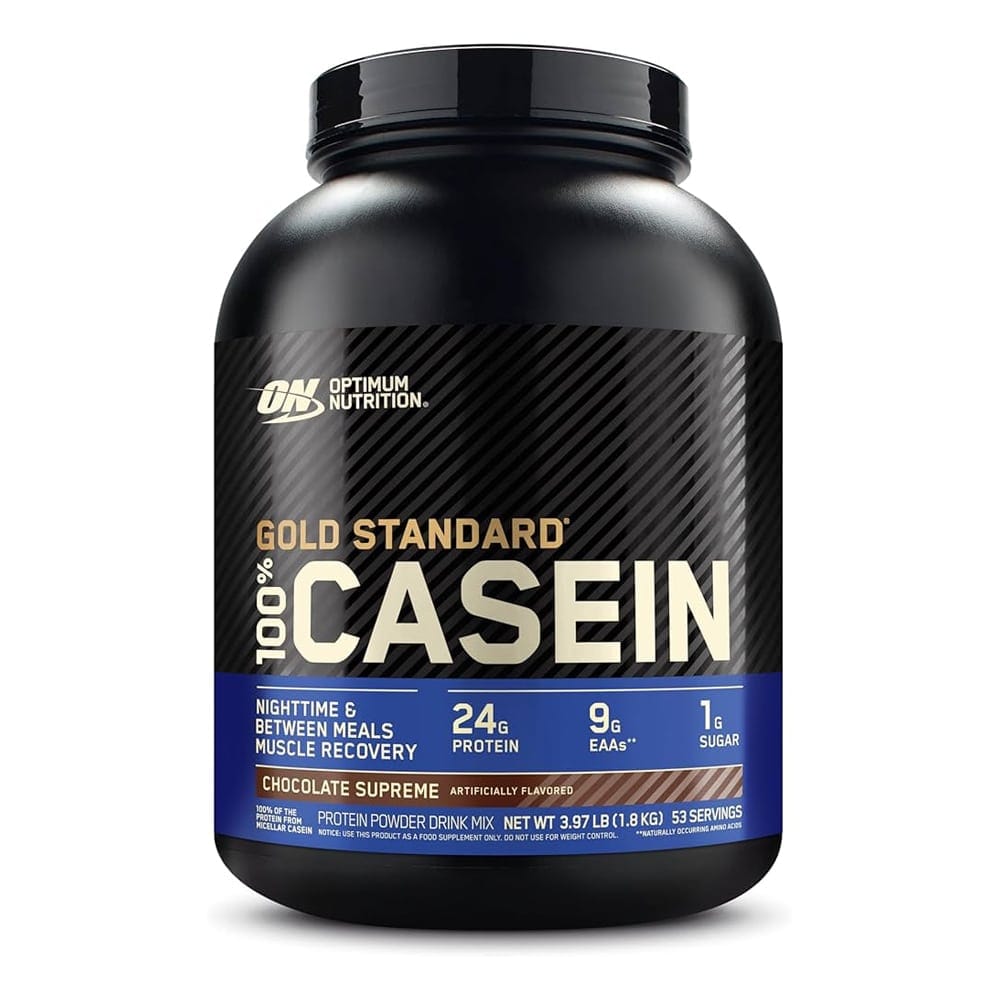 Кутија од Optimum Nutrition Gold Standard Micellar Casein ноќен протеин од 1.8kg