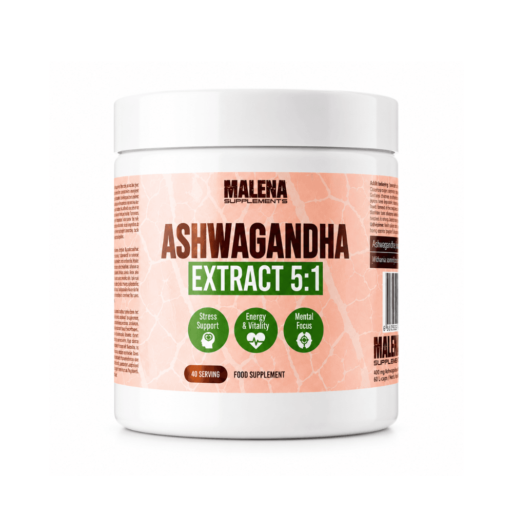Пакување од Malena Supplements Ashwagandha Extract 5:1