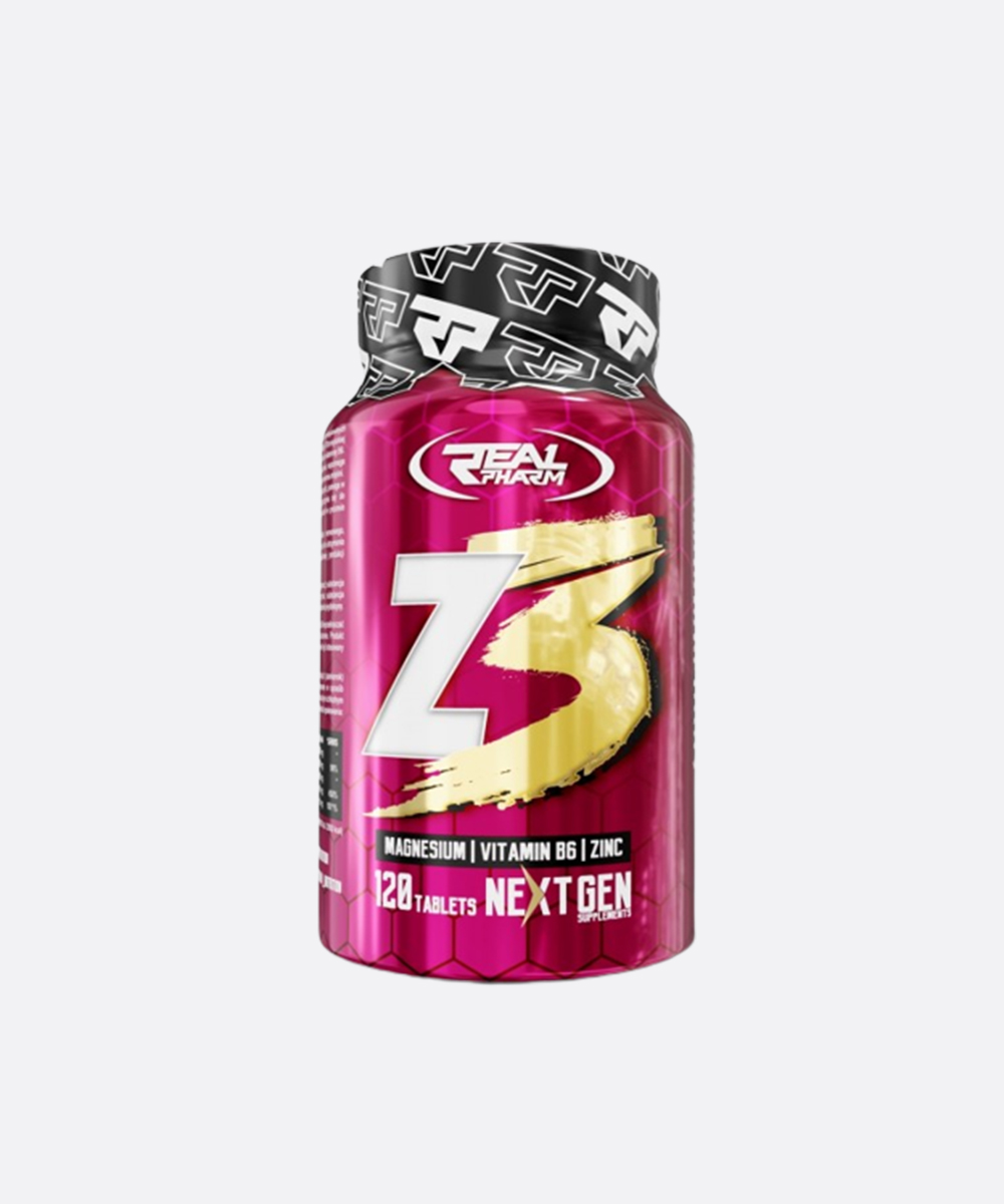 Real Pharm – Z3 – Zinc, Magnezium, Vitamin B6 – 120 CAPS